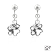 Paw and Heart Earrings, Endless Love