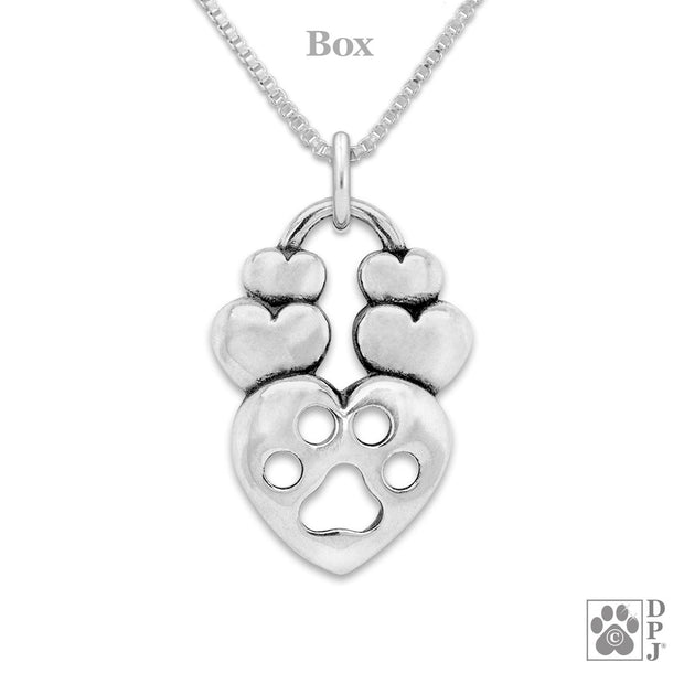 Can You Feel The Love, Paw Print Necklace Pendant and Gifts