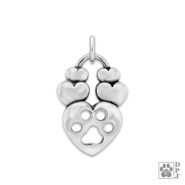 Can You Feel The Love, Paw Print Necklace Pendant and Gifts