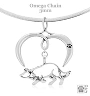 I Love My Border Collie Necklace Jewelry