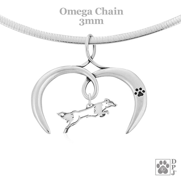 I Love My Agility Border Collie Necklace Jewelry