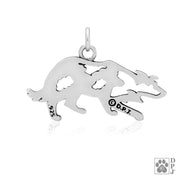 Border Collie Necklace Jewelry in Sterling Silver