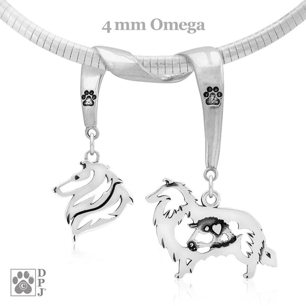 Sterling Silver Collie Necklace & Gifts, Rough Coat