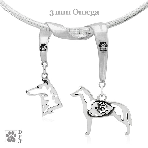 Sterling Silver Collie Necklace Gifts, Smooth Coat