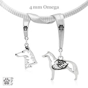 Sterling Silver Collie Necklace Gifts, Smooth Coat
