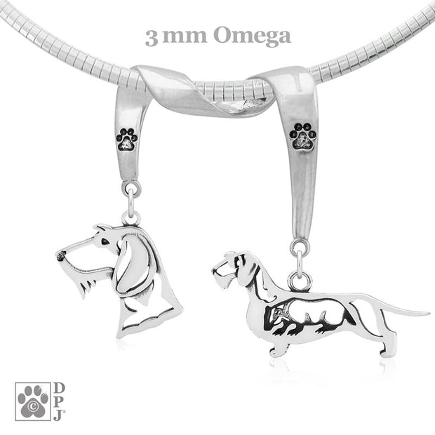 Sterling Silver Wirehaired Dachshund Necklace & Gifts