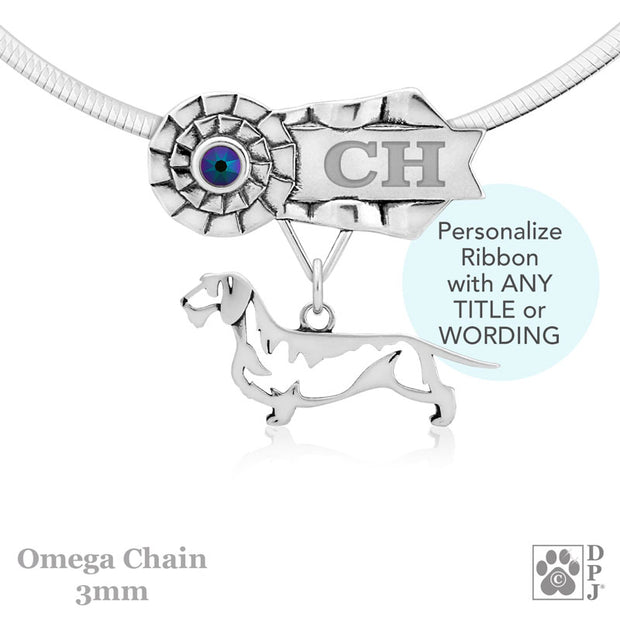 Best In Show  Dachshund Necklace Pendant, Grand Champion Dog Gifts