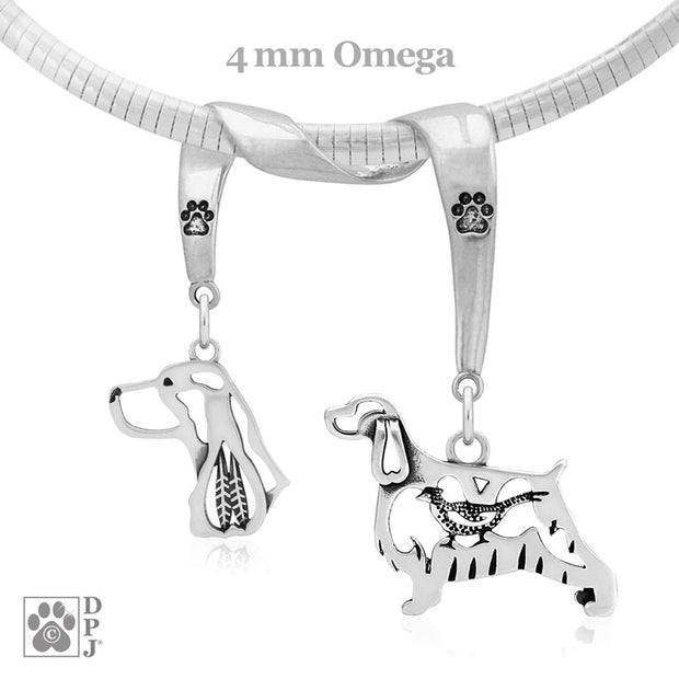 Sterling Silver English Springer Spaniel Necklace & Gifts