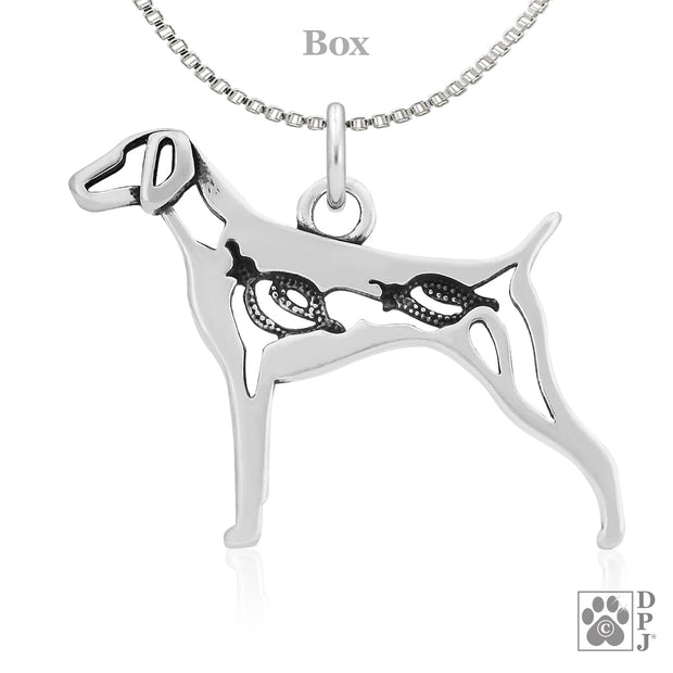 German Shorthaired Pointer Necklace Jewelry in Sterling Silver