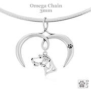 I Love My German Wirehaired Pointer Necklace Jewelry