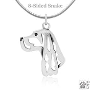 Gordon Setter Pendant Necklace in Sterling Silver