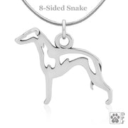 Italian Greyhound Necklace Jewelry in Sterling Silver