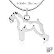 Schnauzer Necklace Jewelry in Sterling Silver