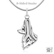 Papillon Pendant Necklace in Sterling Silver