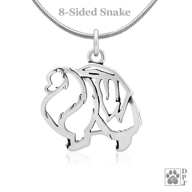 Pomeranian Necklace Jewelry in Sterling Silver