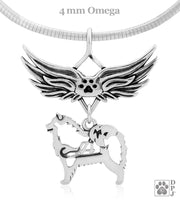 Samoyed Memorial Pendant, Pet Loss Jewelry