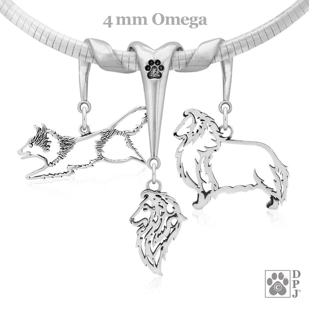 Sterling Silver Shetland Sheepdog Necklace & Fine Jewelry