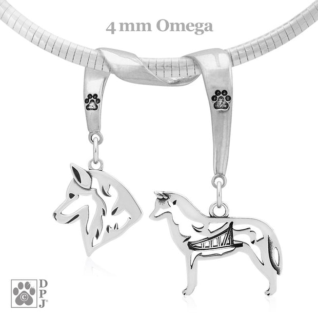 Sterling Silver Siberian Husky Necklace & Gifts