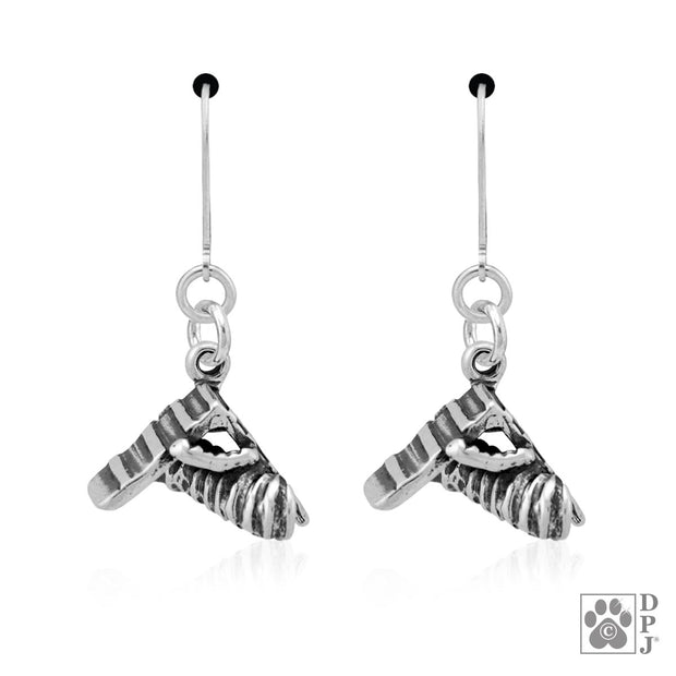 Agility A-Frame and Tunnel Earrings in Sterling Silver