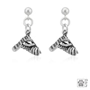Agility A-Frame and Tunnel Earrings in Sterling Silver