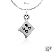 Agility Pause Table Necklace Pendant In Sterling Silver