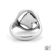 Sterling Silver German Shepherd Ring