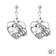 Cavalier King Charles Spaniel Heart Earrings