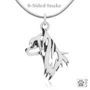 Chinese Crested Pendant Necklace in Sterling Silver