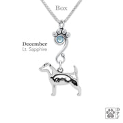 Crystal Jack Russell Terrier w/Fox Necklace, Body
