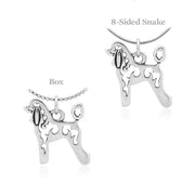 Poodle Necklace & Gifts in Sterling Silver