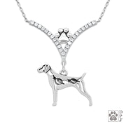 Fine  German Shorthaired Pointer  jewelry in sterling silver, Fine dog German Shorthaired Pointer jewelry for dog moms