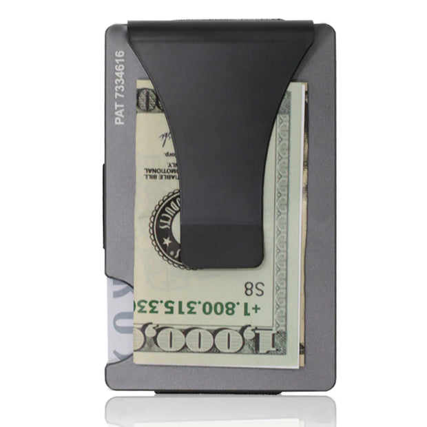 Custom Money Clip with Rhodium Finish and RFID