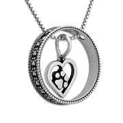 Paw Print Bling with Tucked In My Heart Necklace