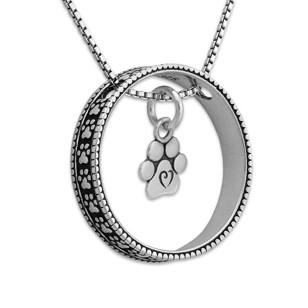 Paw Print Bling with Baby Paw Necklace