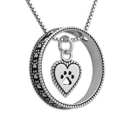 Paw Print Bling with Roped Into Your Love Necklace