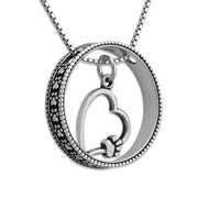 Paw Print Bling with Paws On My Heart Necklace