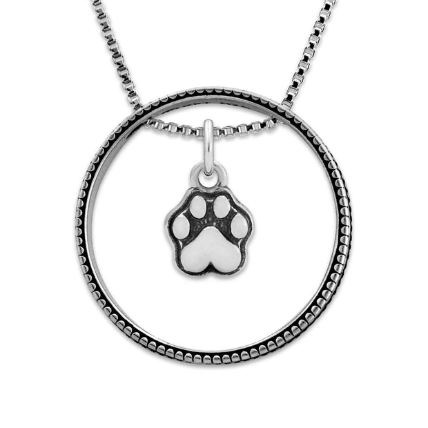 Paw Print Bling with Pitter Patter Paws Necklace