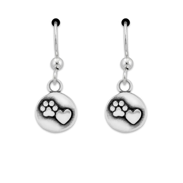 Paw and Heart Earrings, Close To My Heart