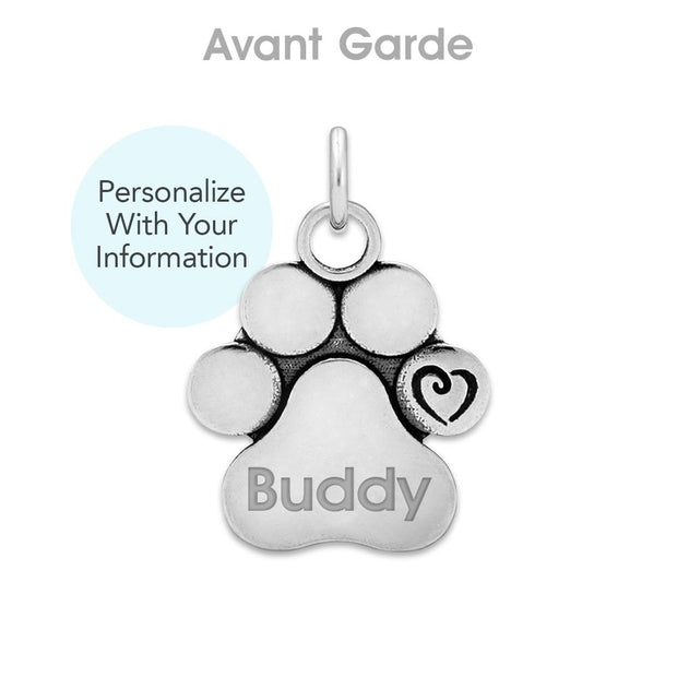 Personalized Paw Print Necklace, Unconditional Love Pendant