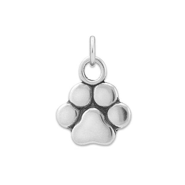 Paw Print Necklace, Basic Paw Print Pendant