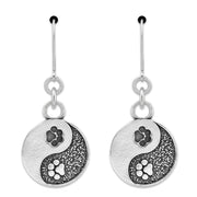 Yin and Yang Paw Earrings