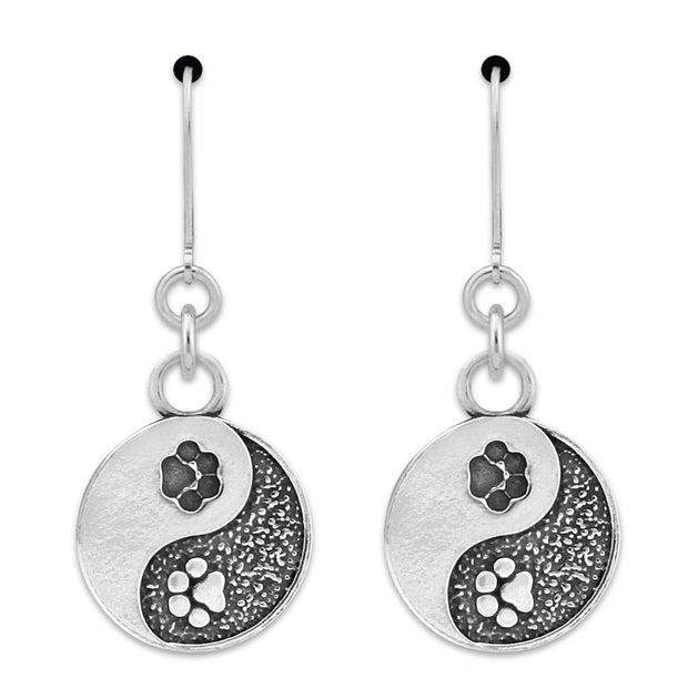 Yin and Yang Paw Earrings