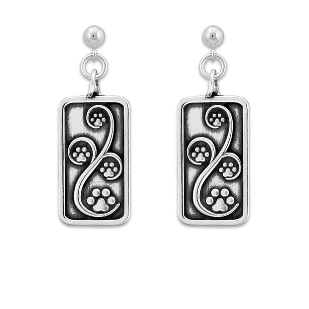 Paw Print Earrings, Journey Paws