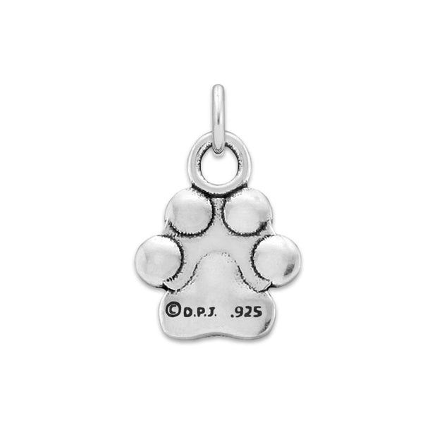 Paw Print Necklace, Puppy Love Paw Pendant