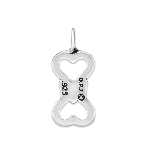 Bone and Heart Necklace,  I Love Treats Pendant