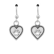 Paw and Heart Earrings, Roped Into Your Love Heart