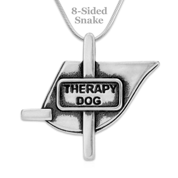 Personalized Therapy Dog Vest, Therapy Dog Vest Necklace Pendant