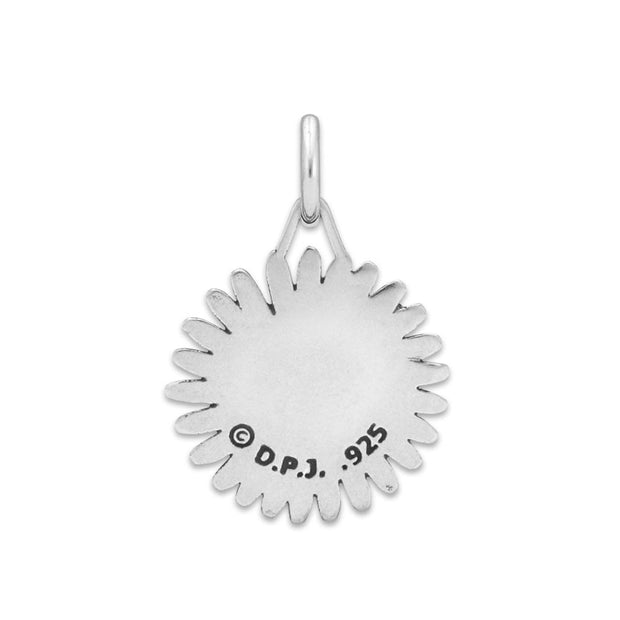 Personalized  Paw Print Necklace, Flower Pawer Pendant