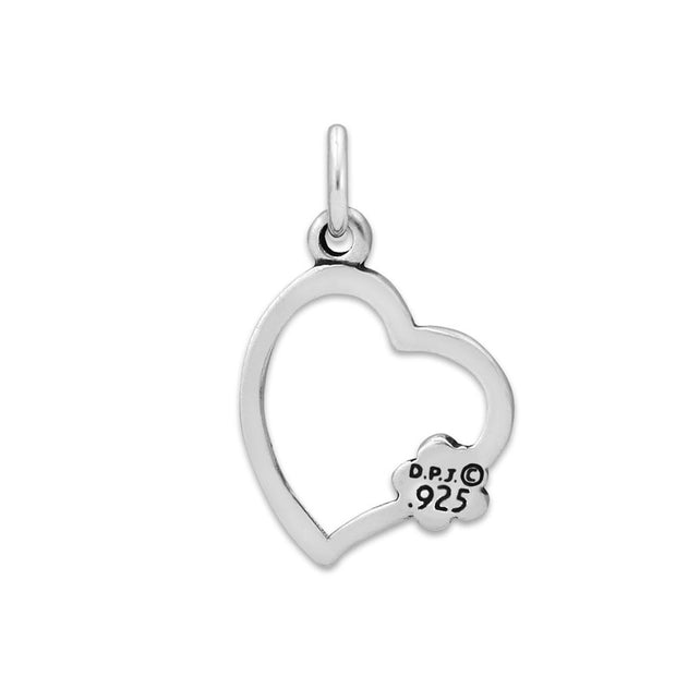 Paw and Heart Necklace, Paw on My Heart Paw Charm, Left