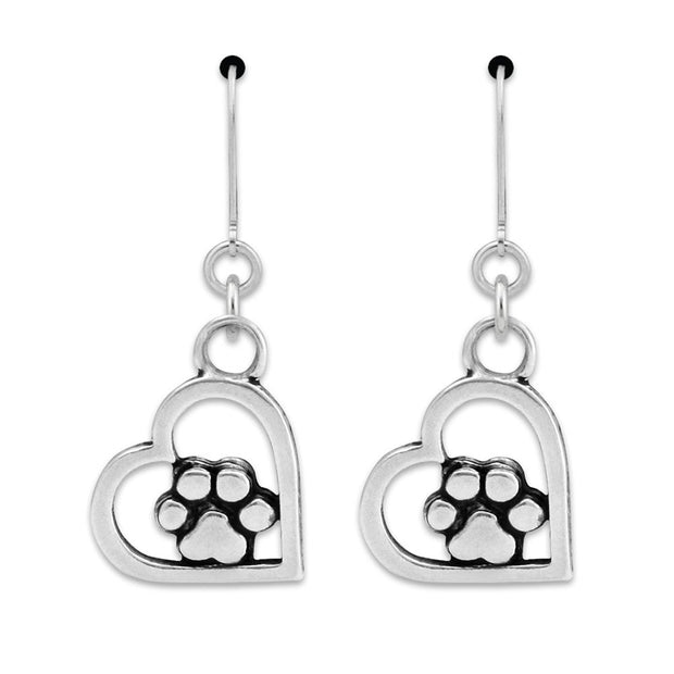 Heart and Paw Earrings, You Walked Into My Heart